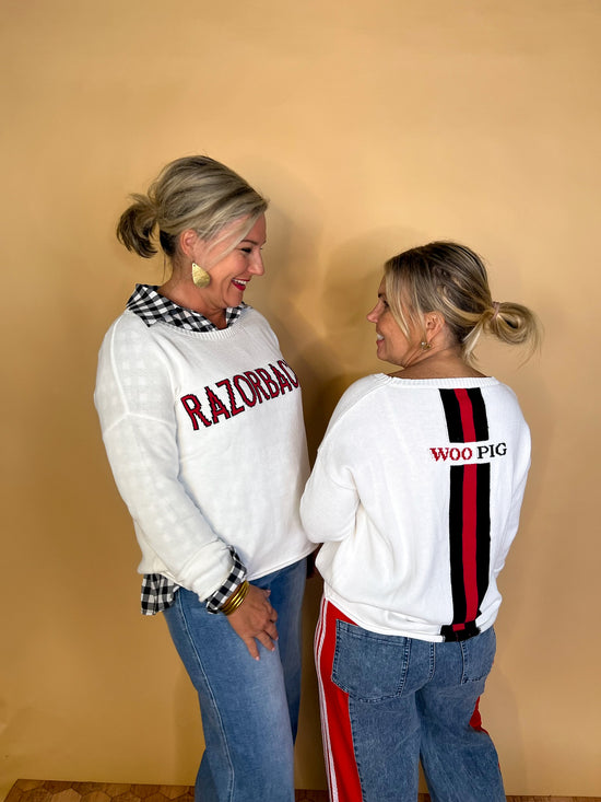 Razorbacks Sweater - Revel Boutique