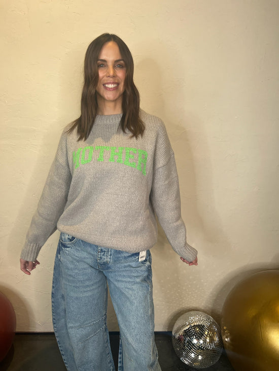 Mother Sweater - Gray/Green