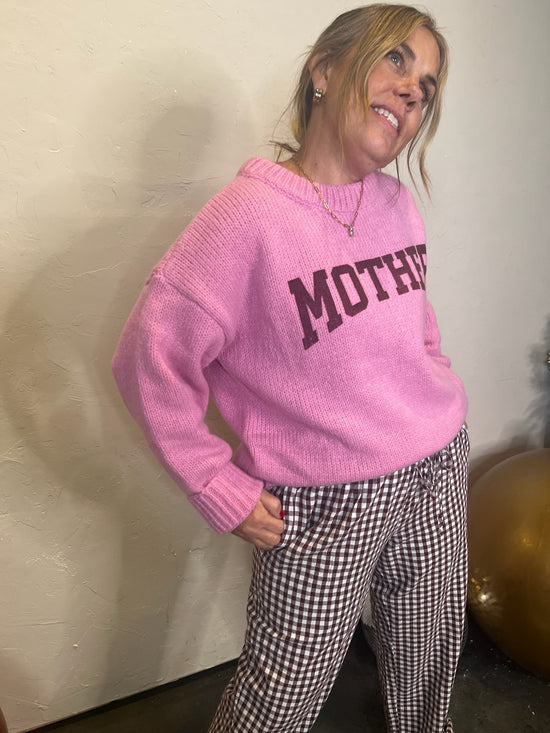 Mother Sweater - Pink/Maroon