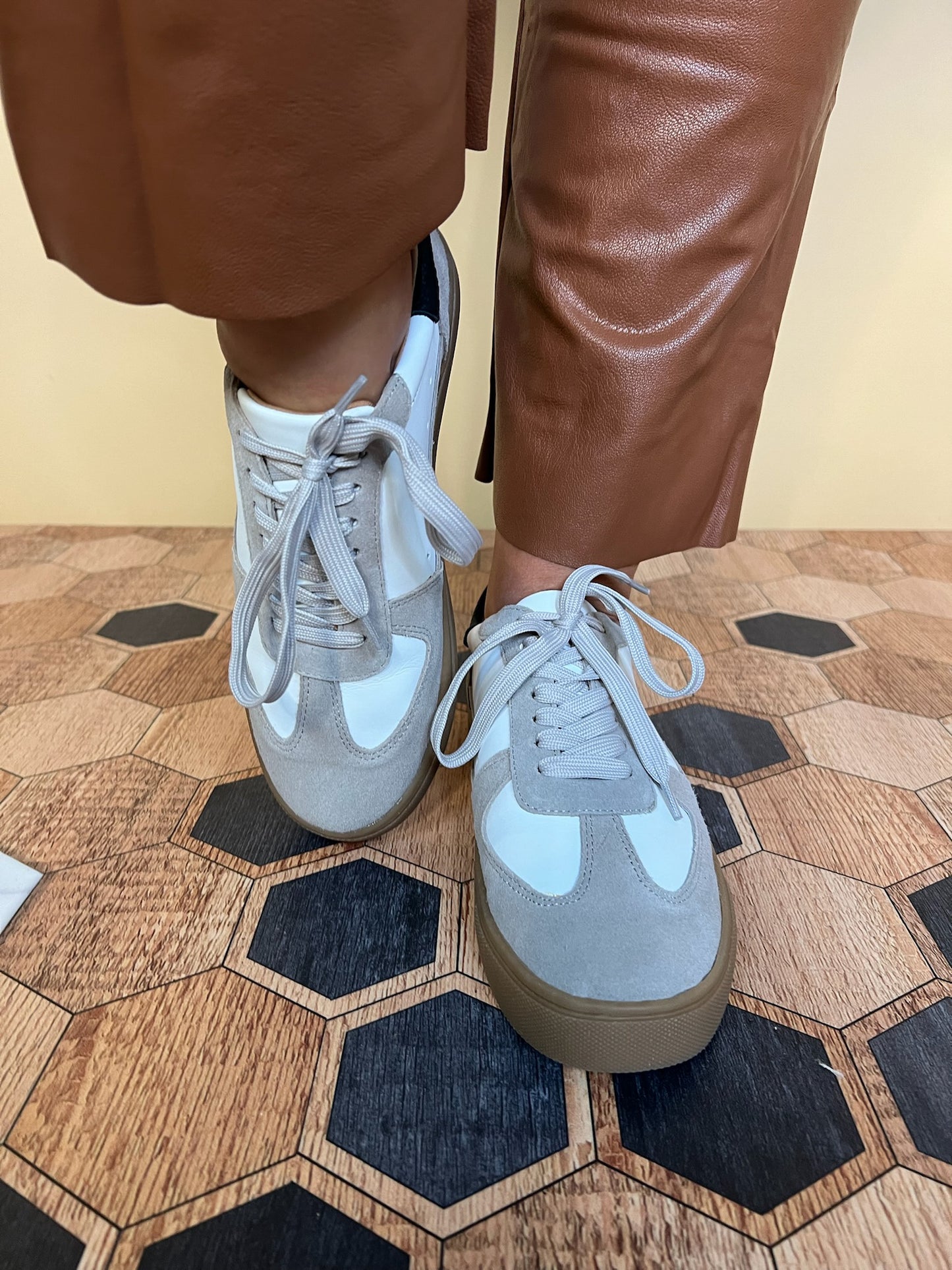 Kate Leather Sneakers - Revel Boutique