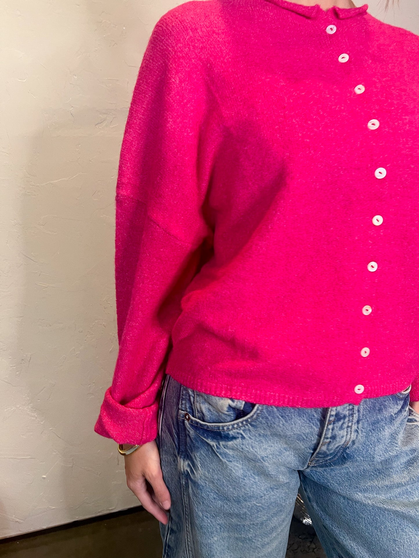 Piper Cardigan - Fuchsia