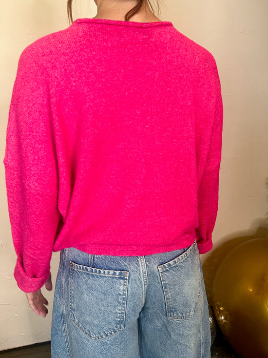 Piper Cardigan - Fuchsia