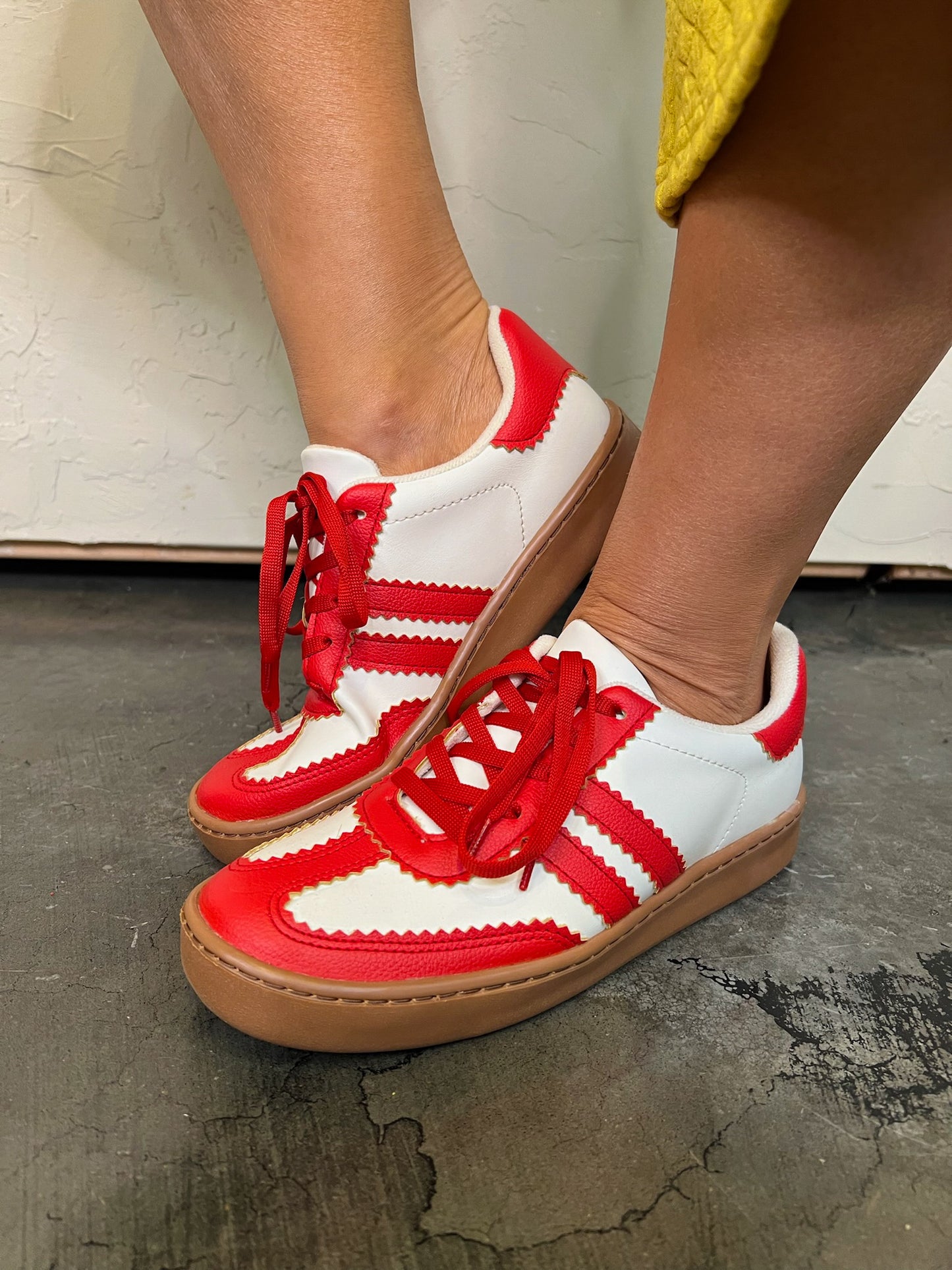 Power Color Sneaker - Red - Revel Boutique