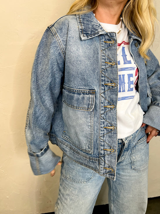 It Girl Denim Jacket - Revel Boutique