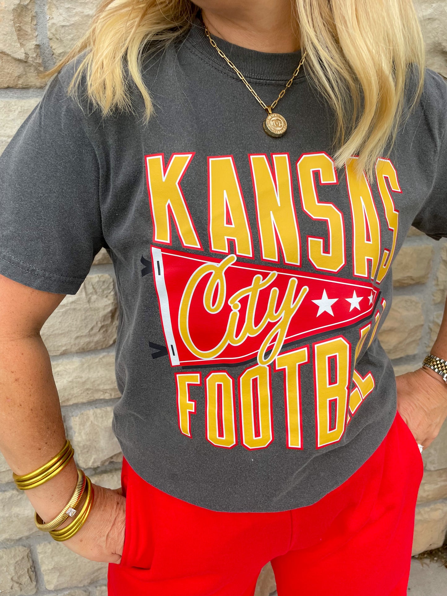 Kansas City Pennant Tee - Revel Boutique