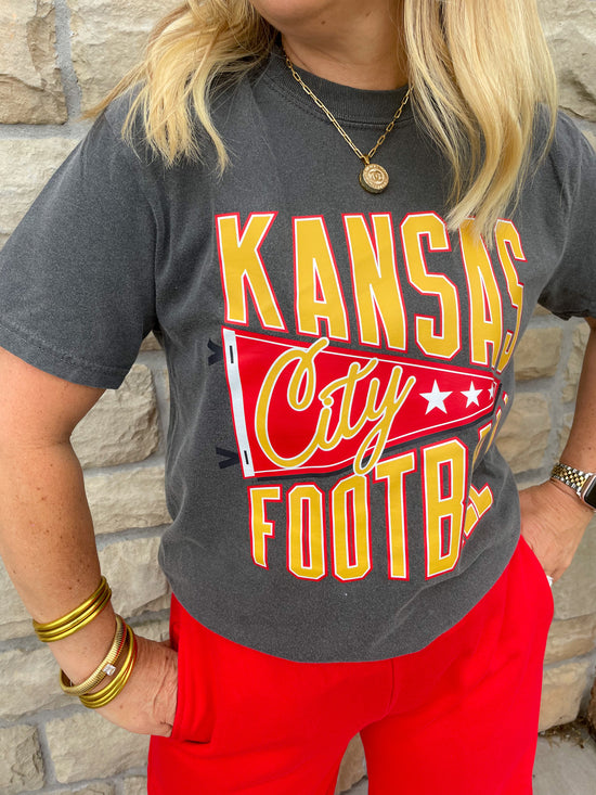 Kansas City Pennant Tee - Revel Boutique