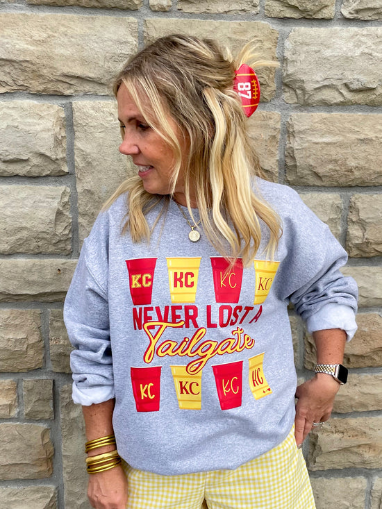 Never Lost a Tailgate Sweatshirt - Revel Boutique