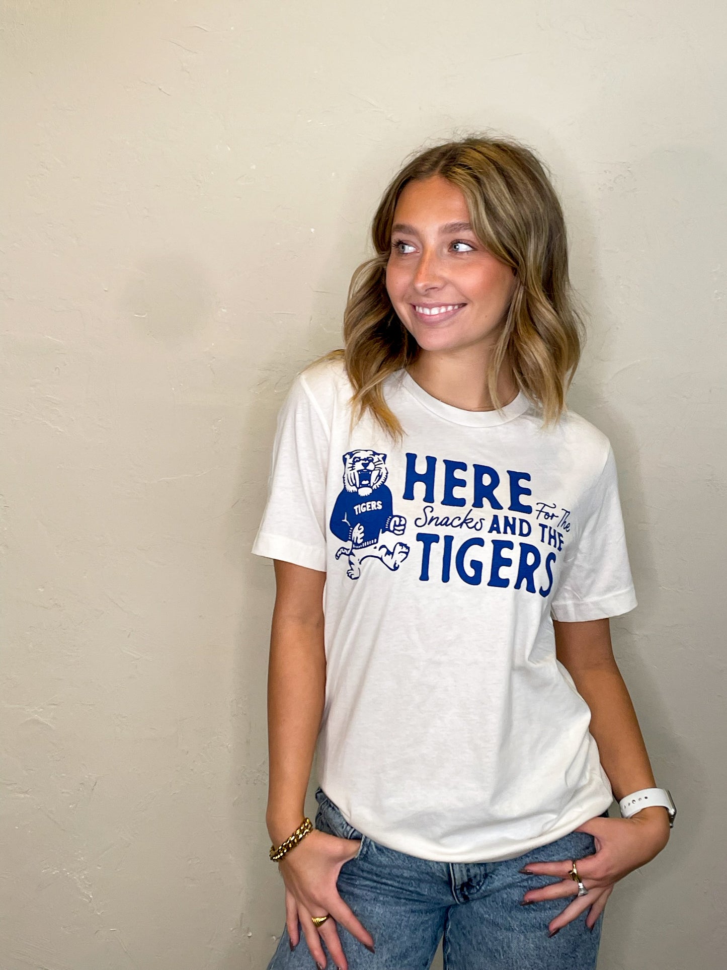 Here For The Tigers & Snacks Tee