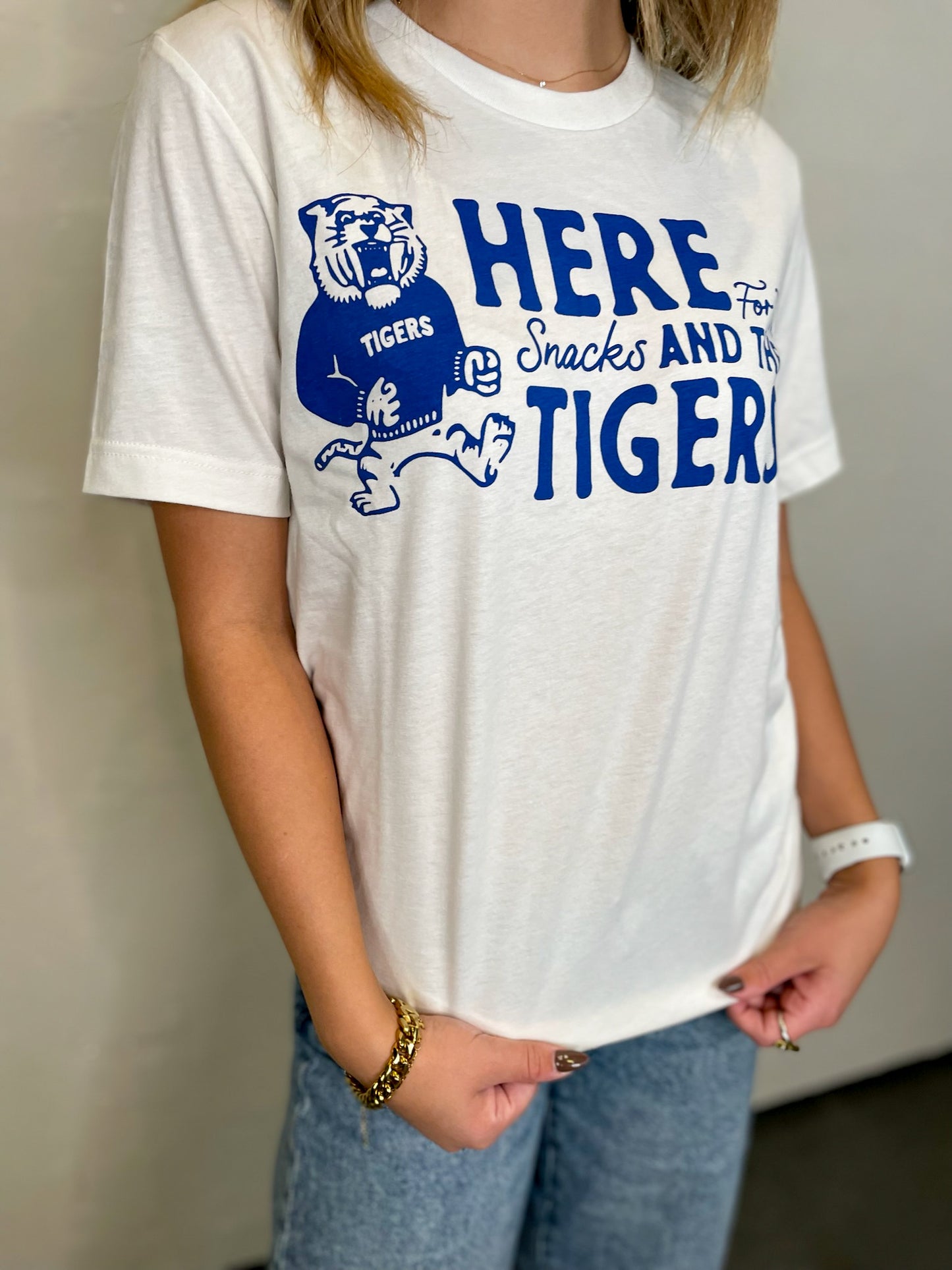 Here For The Tigers & Snacks Tee - Revel Boutique