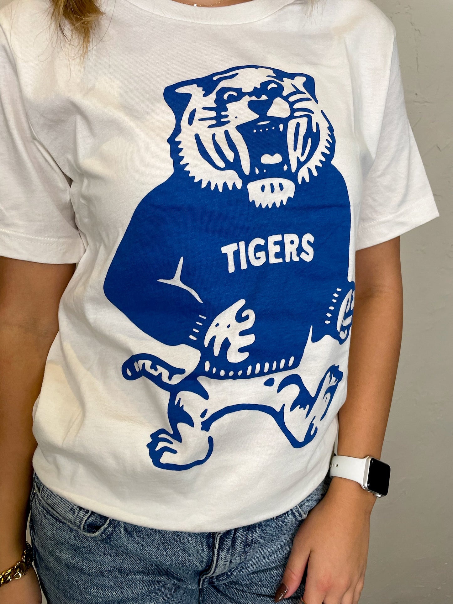 Vintage Tigers Tee - Royal Blue