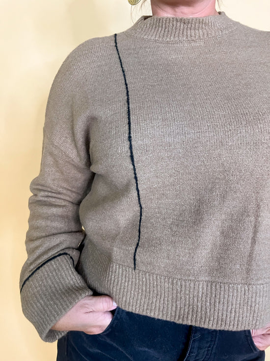 Albatross Sweater - Brown - Revel Boutique