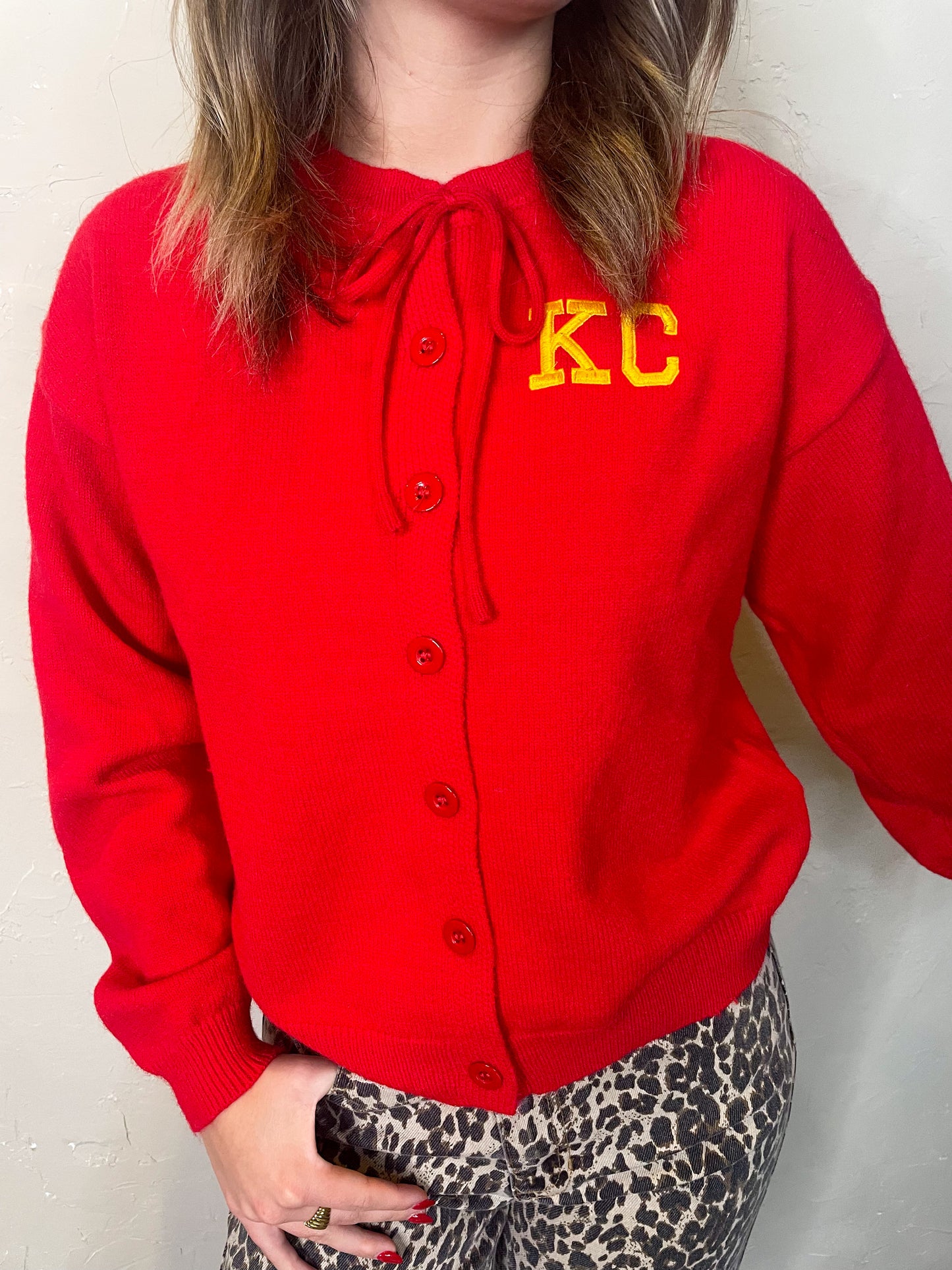 KC Lace Up Cardigan