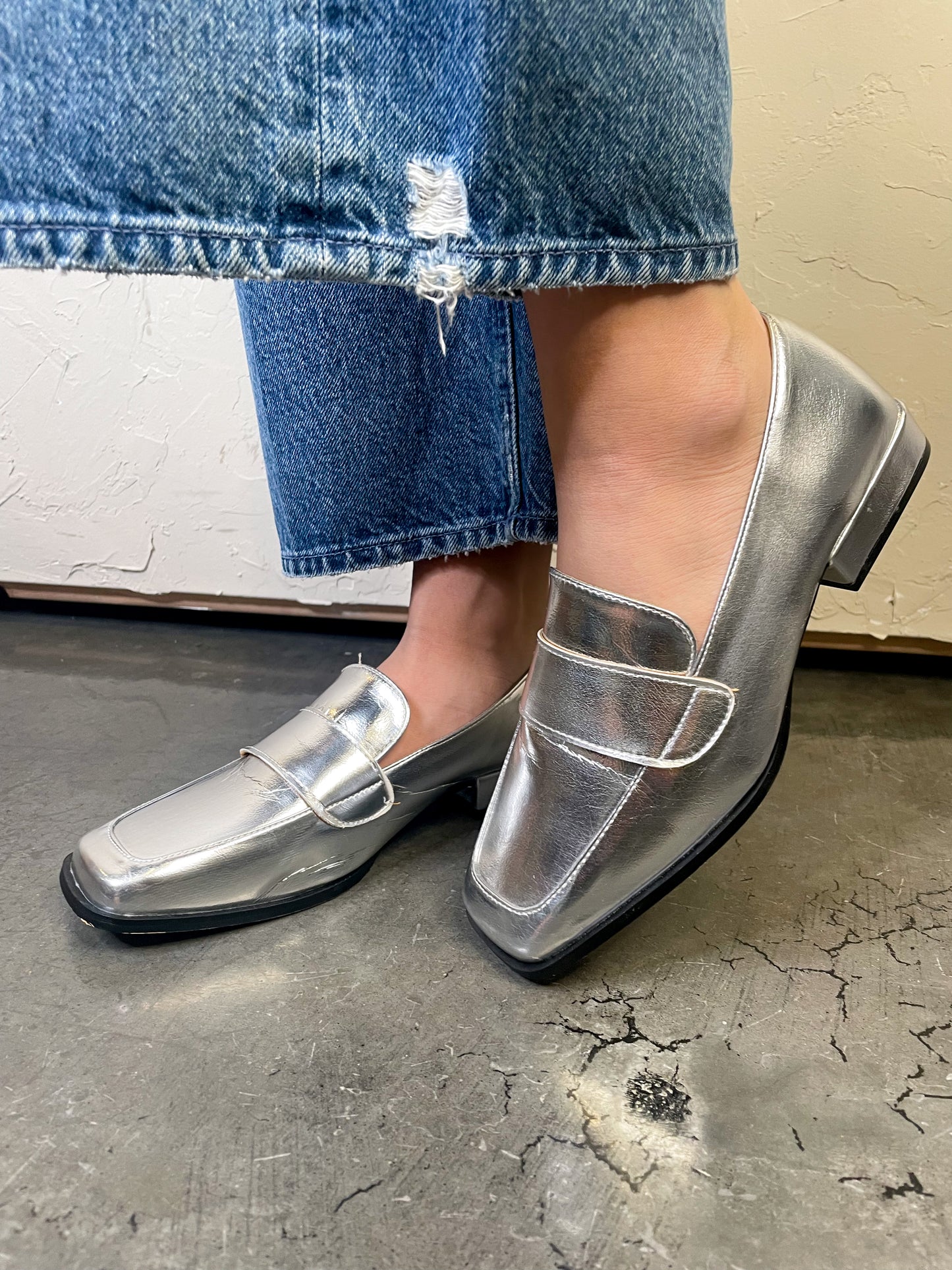 Jongs Metallic Loafer - Silver