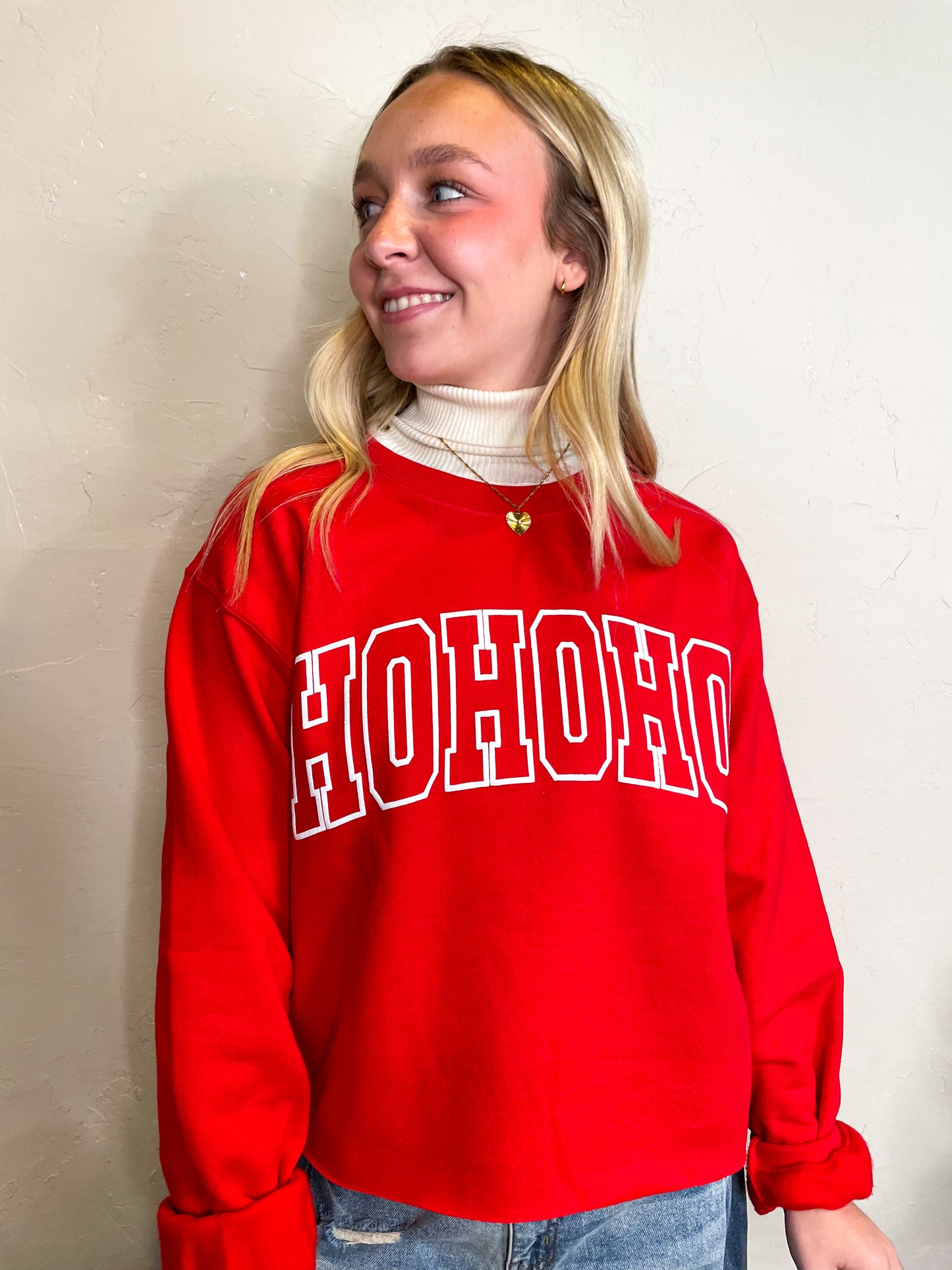 Ho Ho Ho Outline Sweatshirt