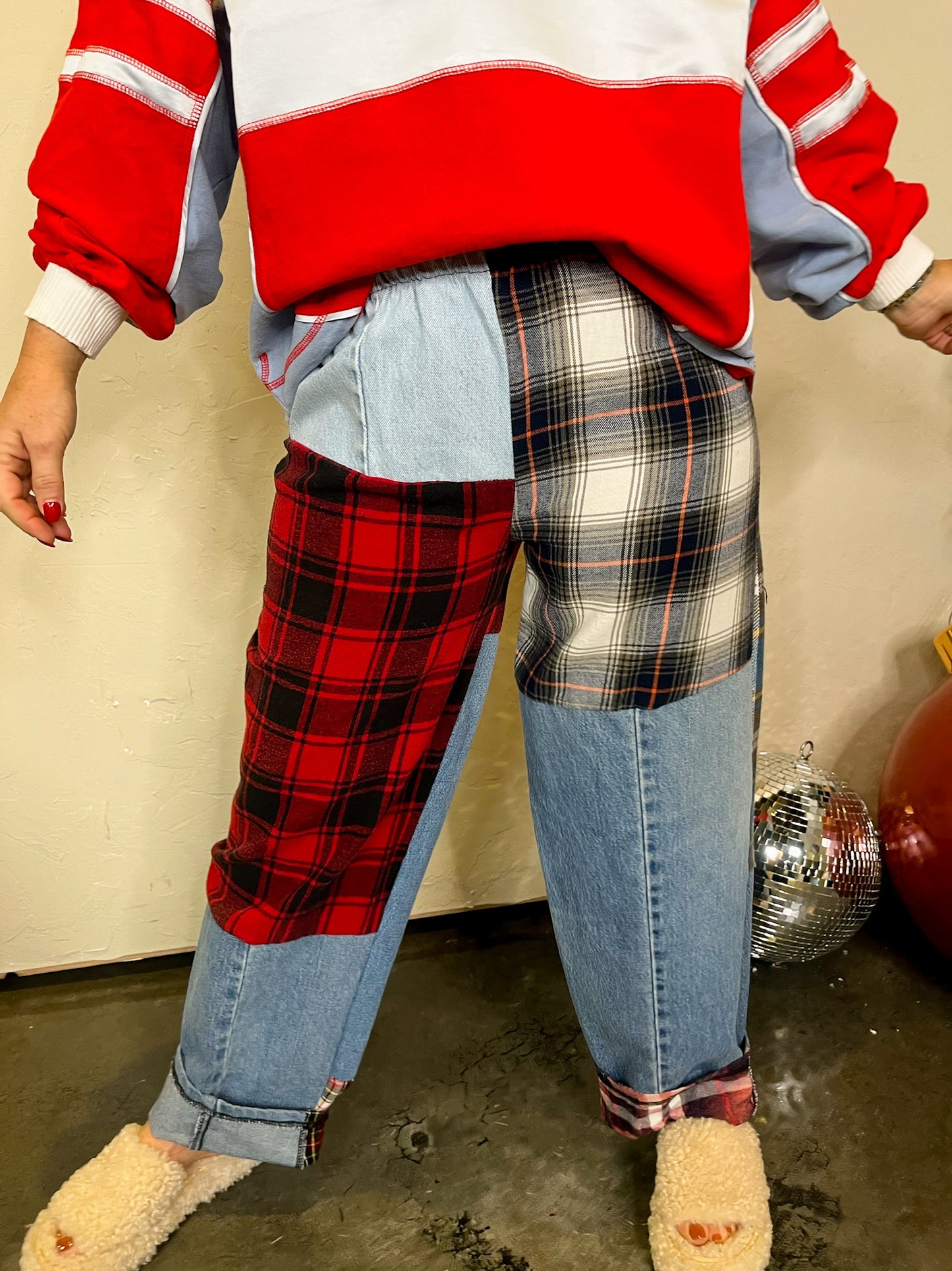 Rewind Flannel/Denim Pant