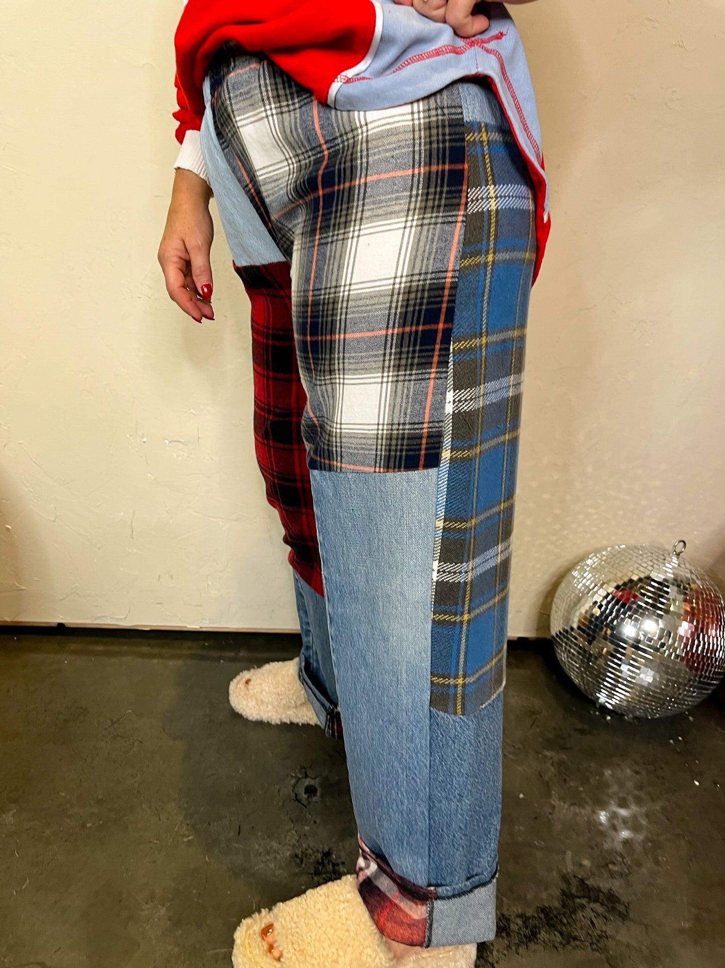 Rewind Flannel/Denim Pant