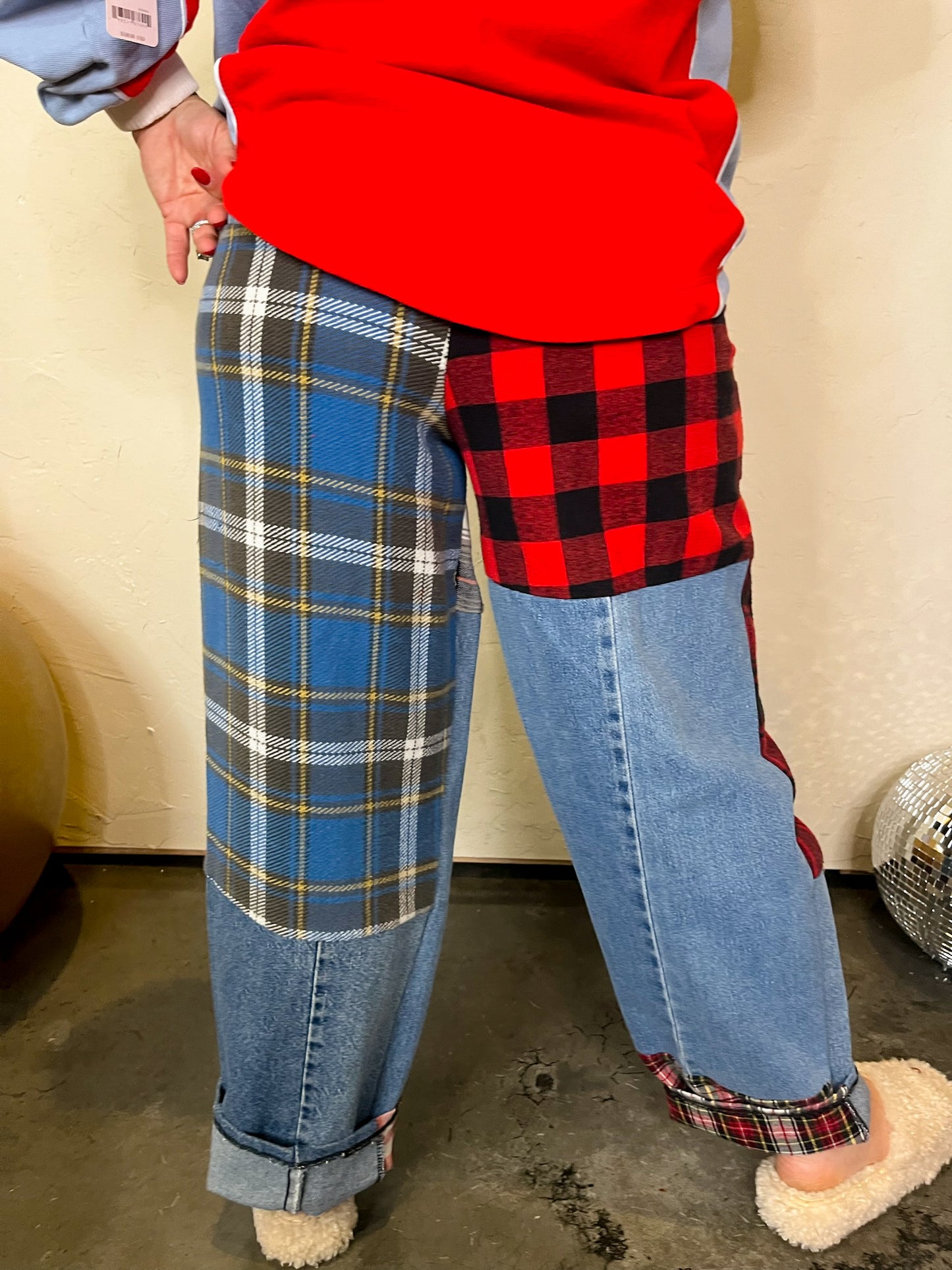 Rewind Flannel/Denim Pant