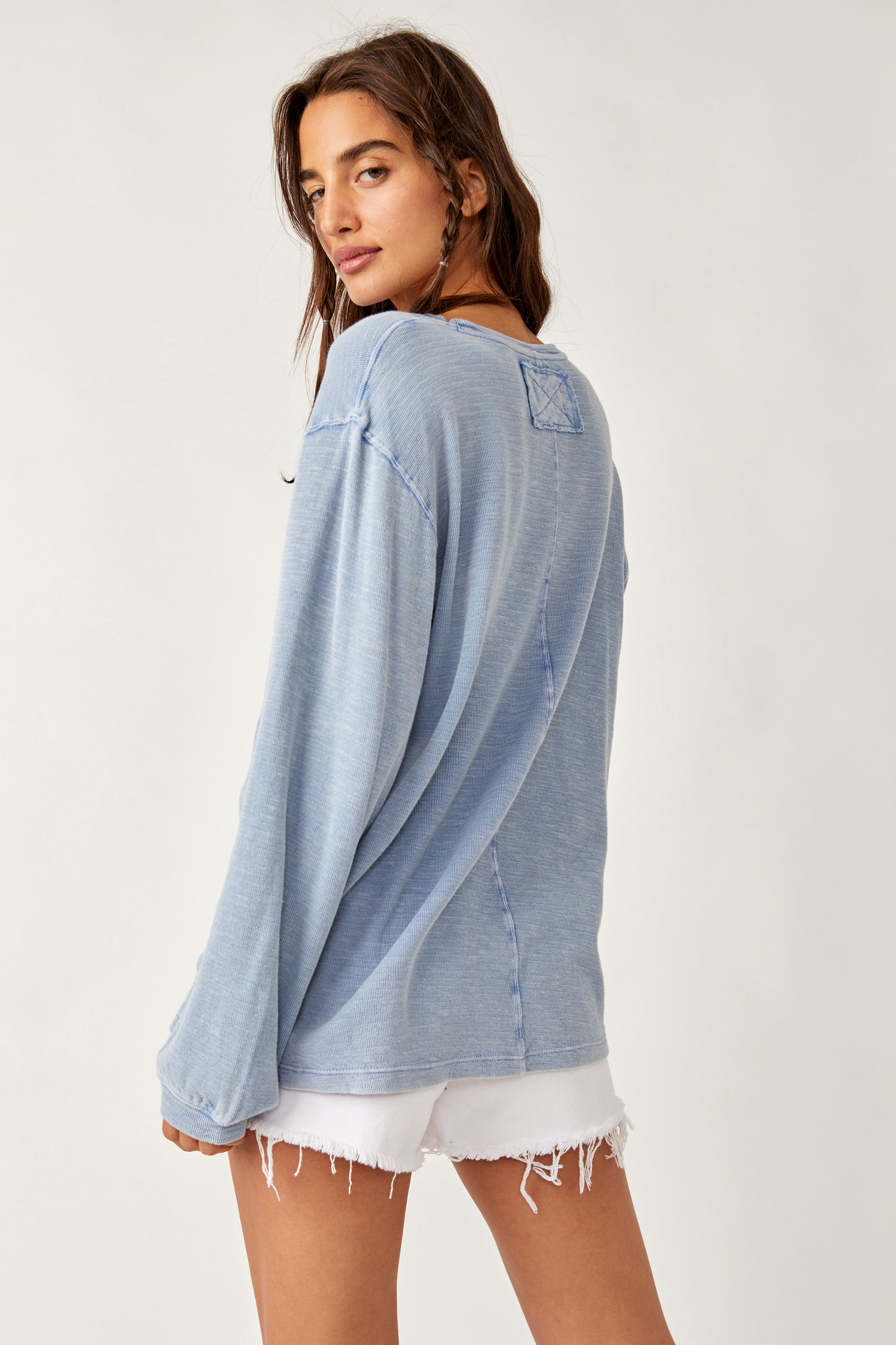 Free People: Soul Song Tee - Blue Heron