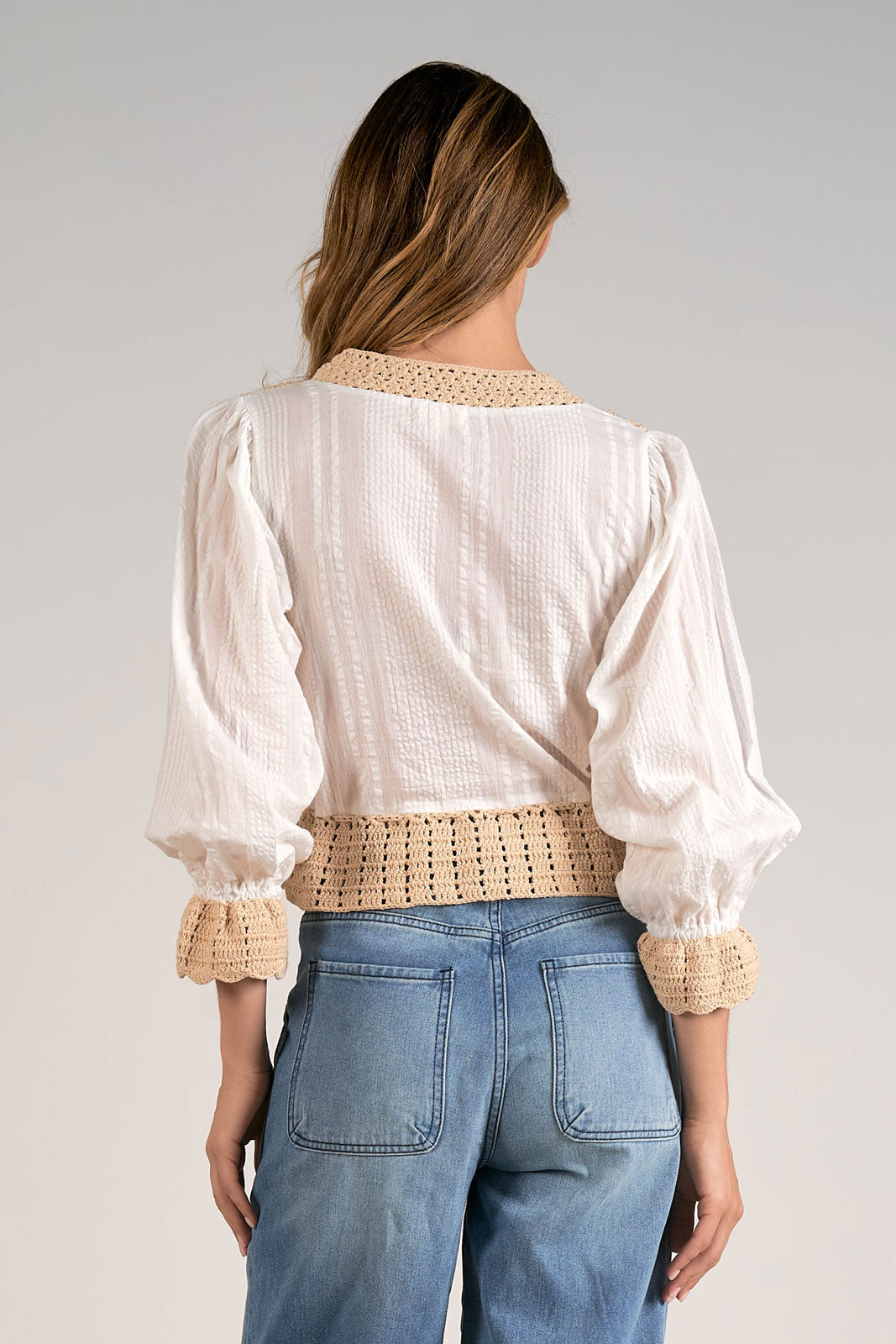 Jess Mixed Knit Top - Revel Boutique