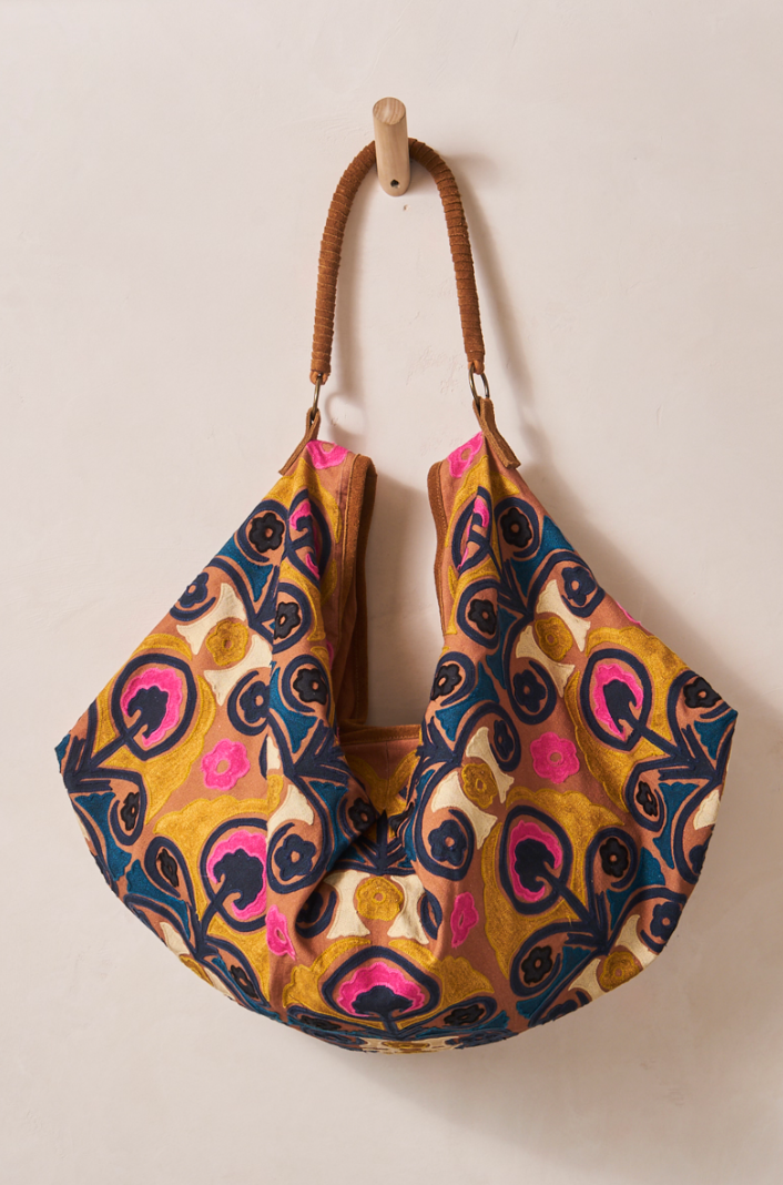 Free People: Hypnotized Slouchy Tote - Jewel Tone - Revel Boutique