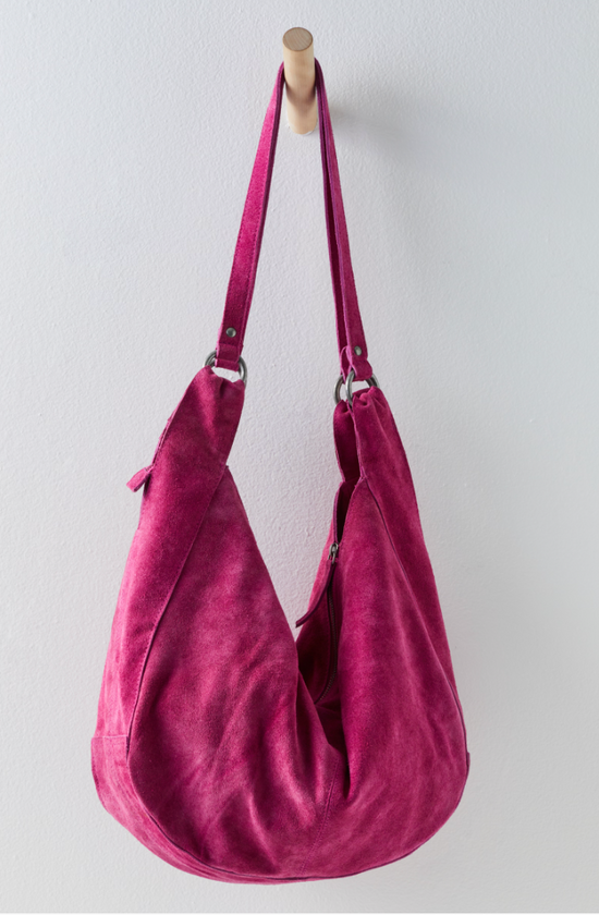 Free People: Roma Suede Tote - Fuchsia - Revel Boutique