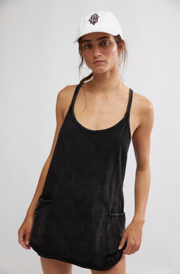 Free People: Hot Shot Mini Dress - Black - Revel Boutique