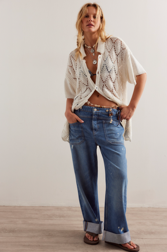 Free People: Palmer Cuffed Jean - 100 Years - Revel Boutique