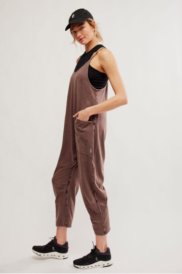 Free People: Hot Shot Onesie - Dark Espresso