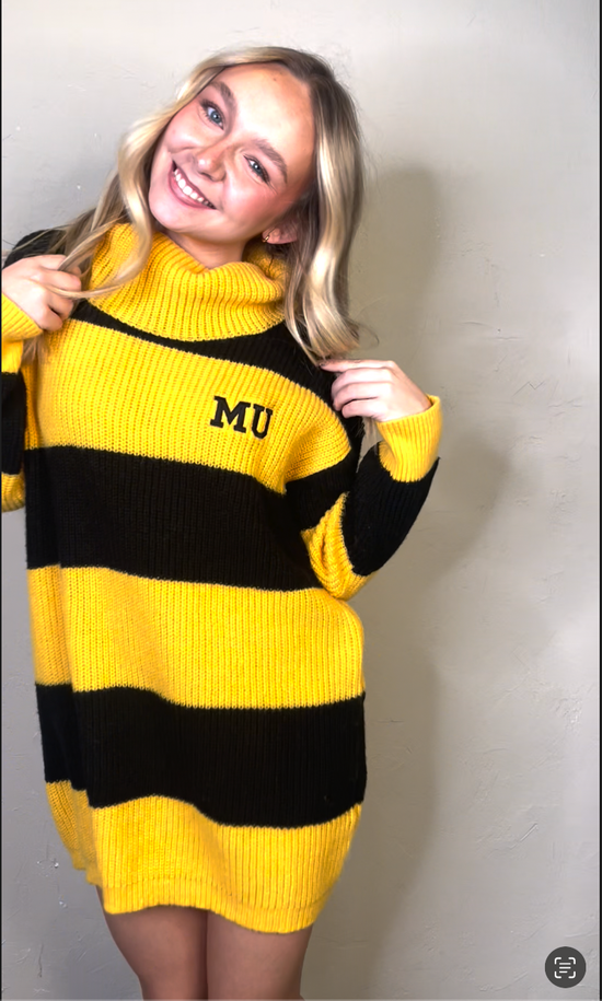 MU Striped Sweater Dress