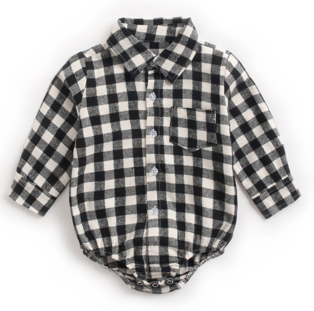 B&W Plaid Baby Bubble