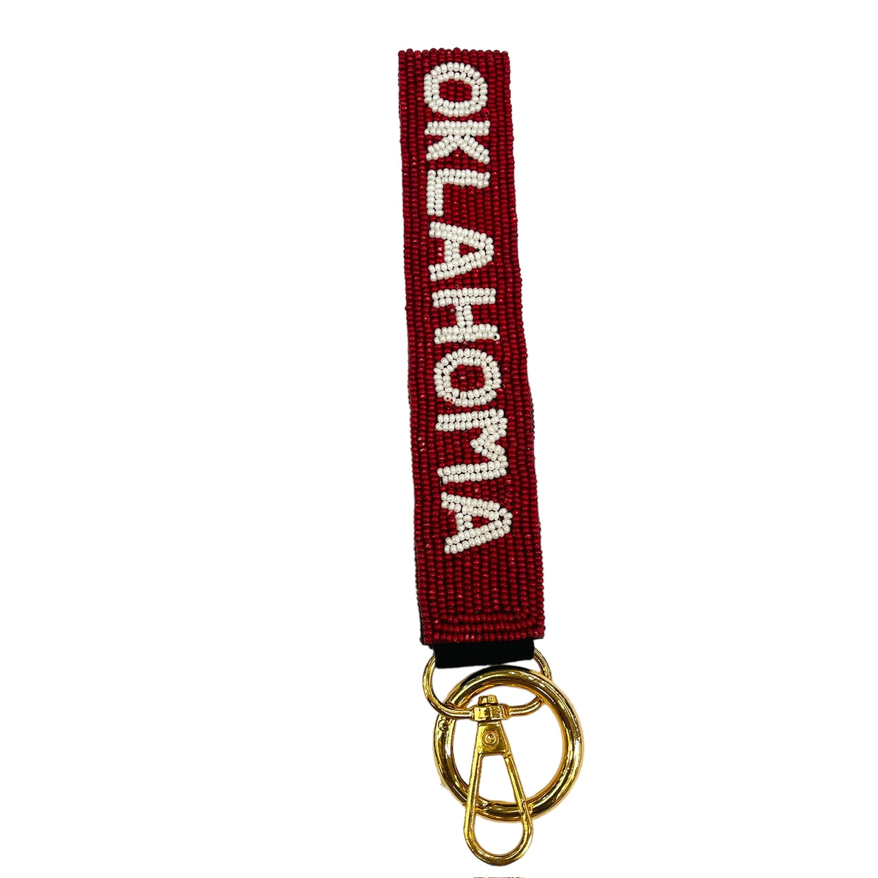 Collegiate Beaded Wristlet - Oklahoma