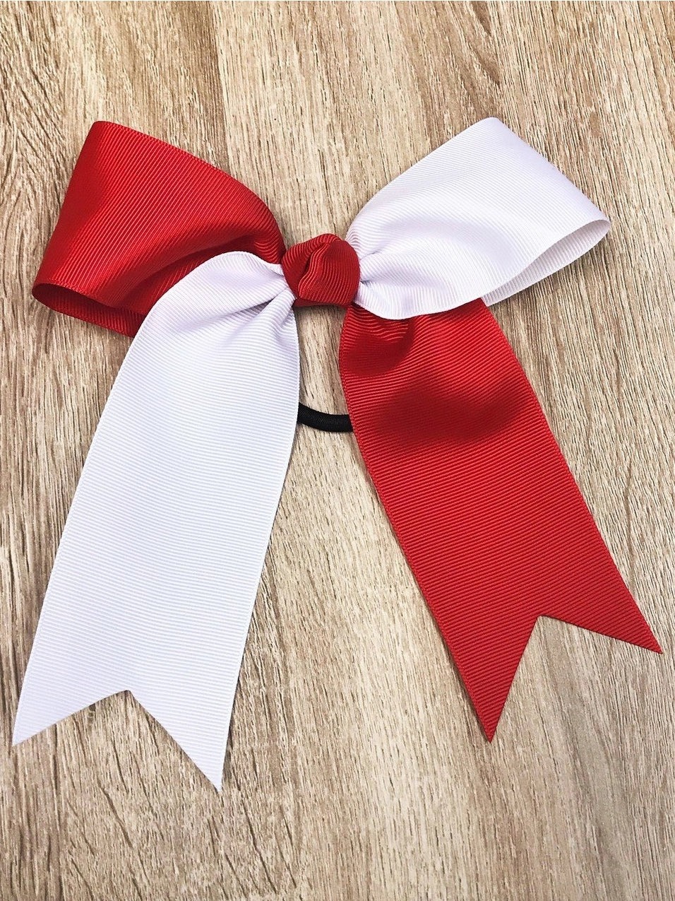 Cheer Squad Bows - Red/White