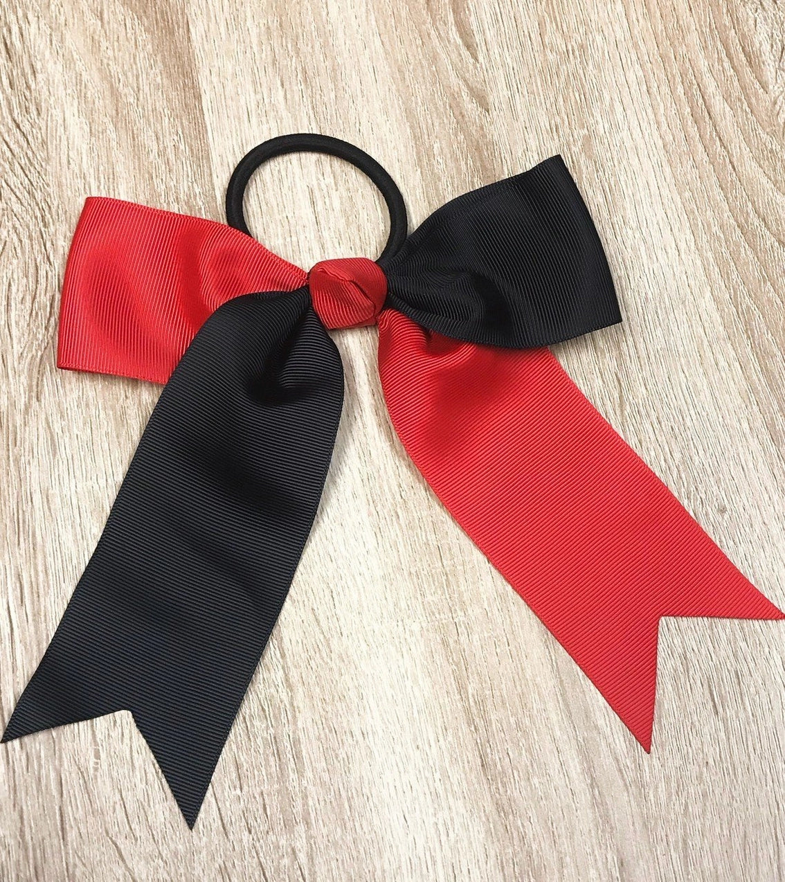 Cheer Squad Bows - Red/Black - Revel Boutique