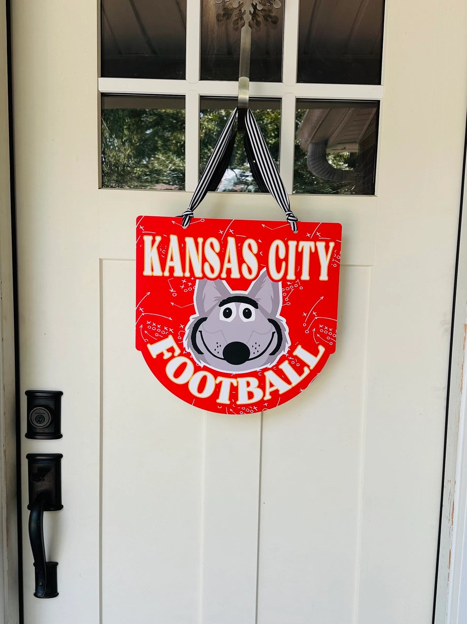 KC Wolf Door Sign