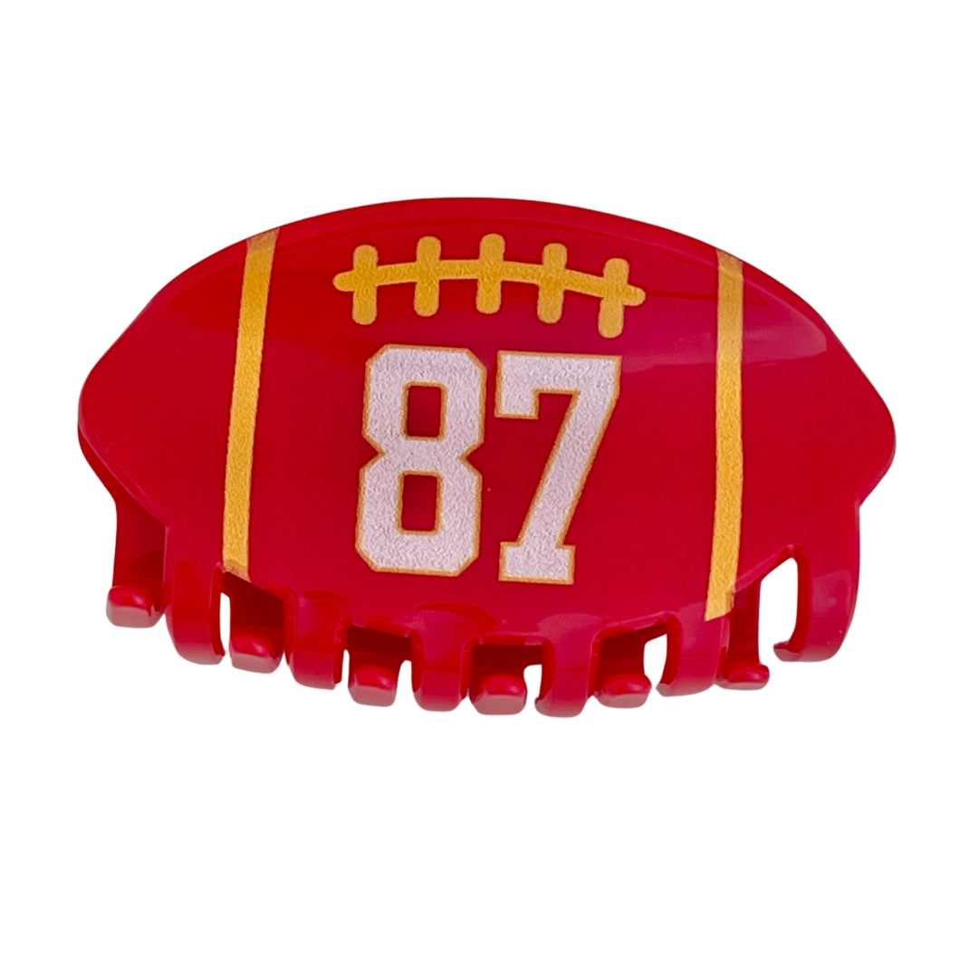 We Love 87 Football Claw Clip - Revel Boutique