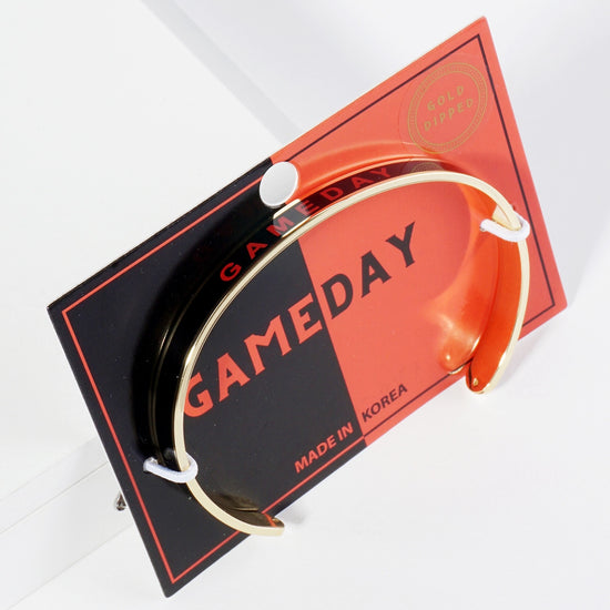 Gameday Enamel Cuff - Red/Black - Revel Boutique