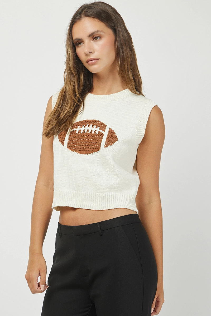 Big Game Sweater Tank - Revel Boutique