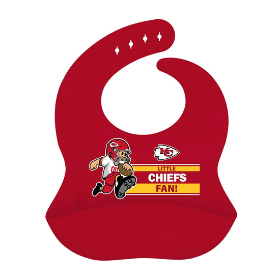 Little Chiefs Fan Silicone Bib