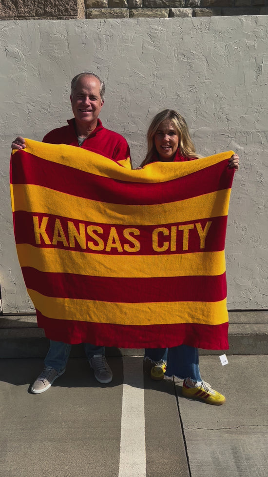 Load and play video in Gallery viewer, Exclusive Kansas City Chiefs Sweater Blanket
